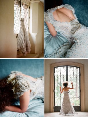 Варианты платья невесты с объемной текстурой 